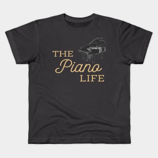 The Piano Life Grand Piano Pianist Kids T-Shirt